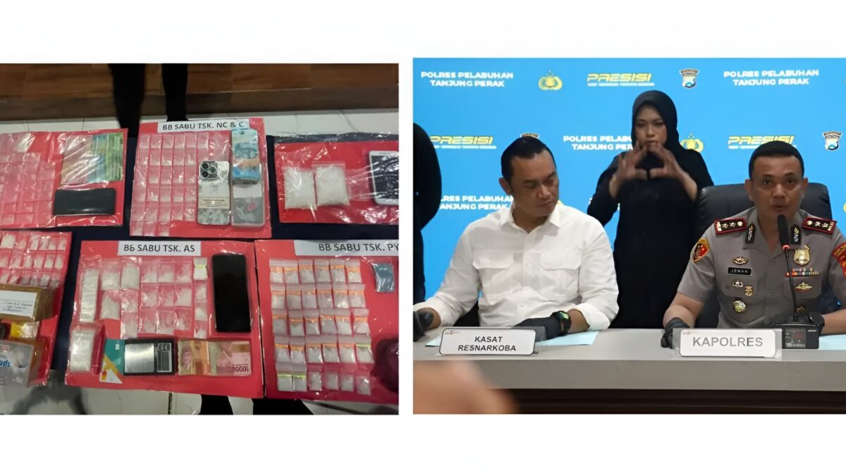 Operasi Tumpas Narkoba Semeru 2026, Polres Tanjung Perak Sita 1 Kg Sabu