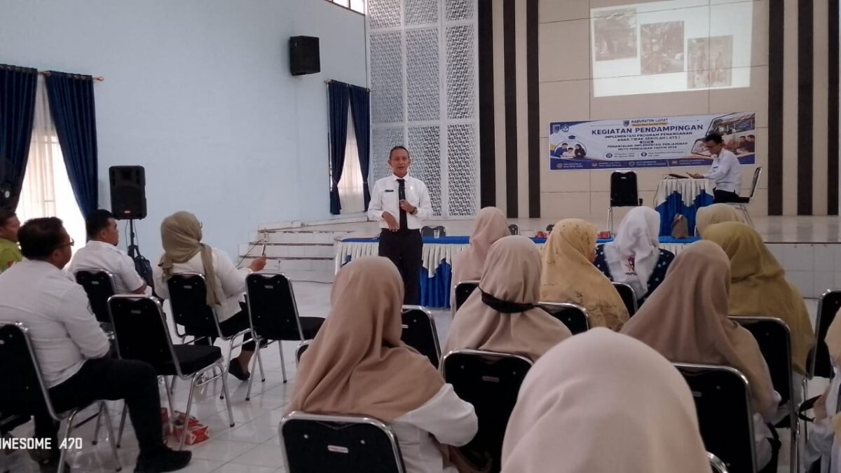 Dinas Pendidikan Lahat Dampingi Program Anak Tidak Sekolah dan Penjaminan Mutu Pendidikan