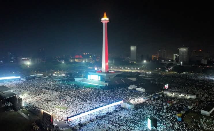 100 Ribu Lebih Jemaah Padati Monas, Zikir dan Doa Kebangsaan Resmi Buka Rangkaian HUT ke-81 RI