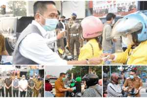 ISPU Palembang Capai 195, Pemkot Bagikan 16.500 Masker Antisipasi Kabut Asap
