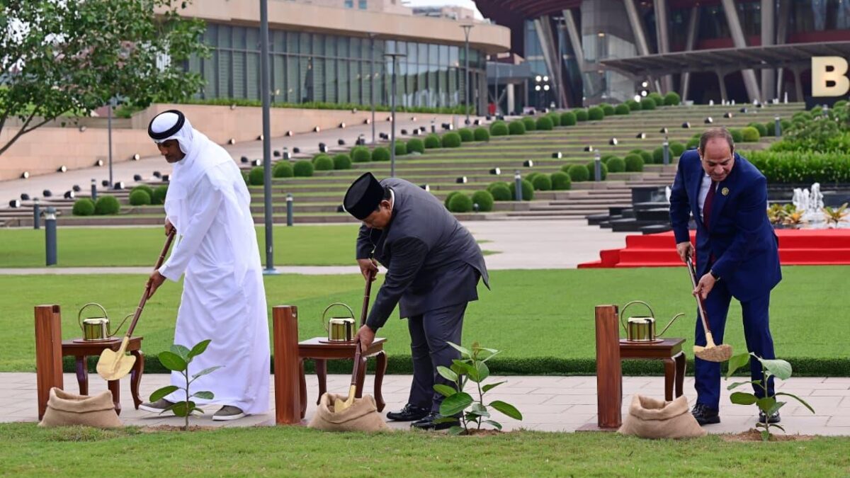 Presiden Prabowo Ikuti Penanaman Pohon Bersama Pemimpin BRICS di India