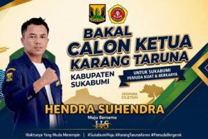 Hendra Suhendra Nyatakan Siap Maju sebagai Calon Ketua Karang Taruna Kabupaten Sukabumi
