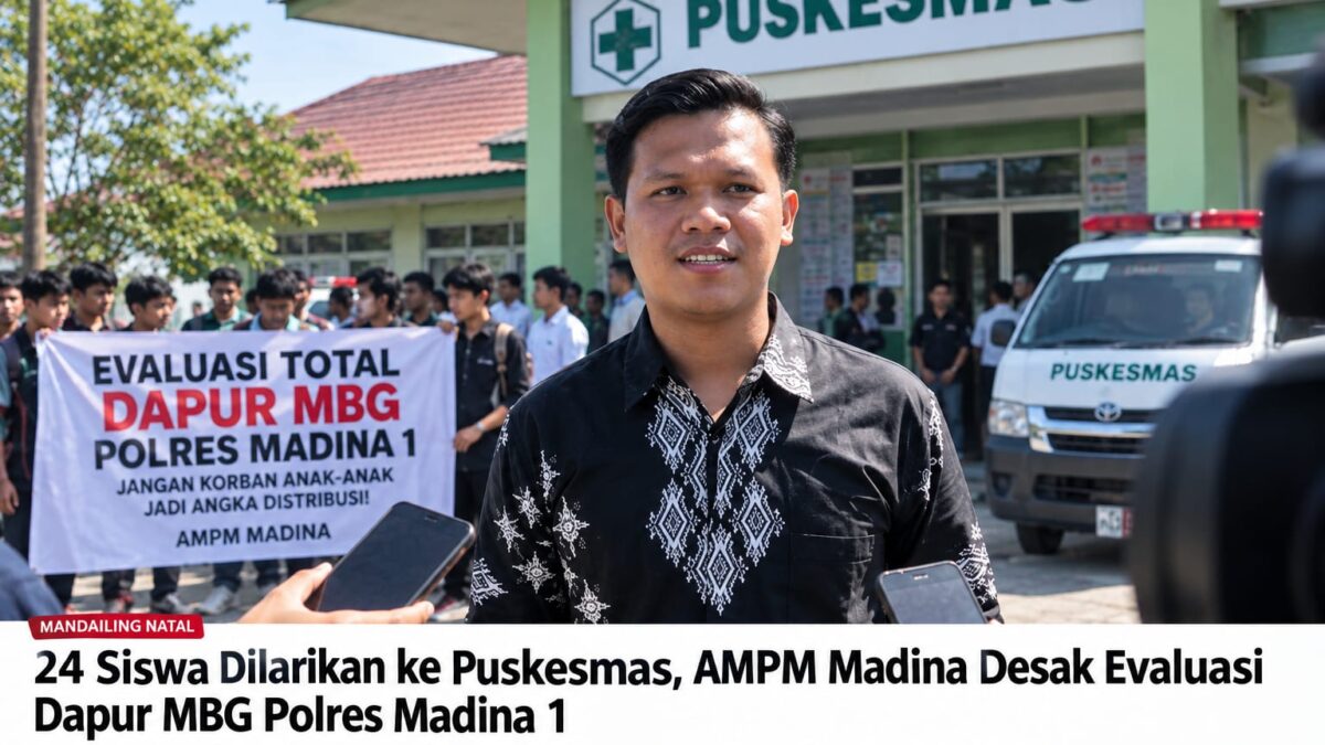24 Siswa Dilarikan ke Puskesmas, AMPM Madina Desak Evaluasi Dapur MBG
