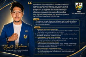 Mengenal Bakti Batinova, Ketua PK KNPI Kalapanunggal Periode 2026–2029