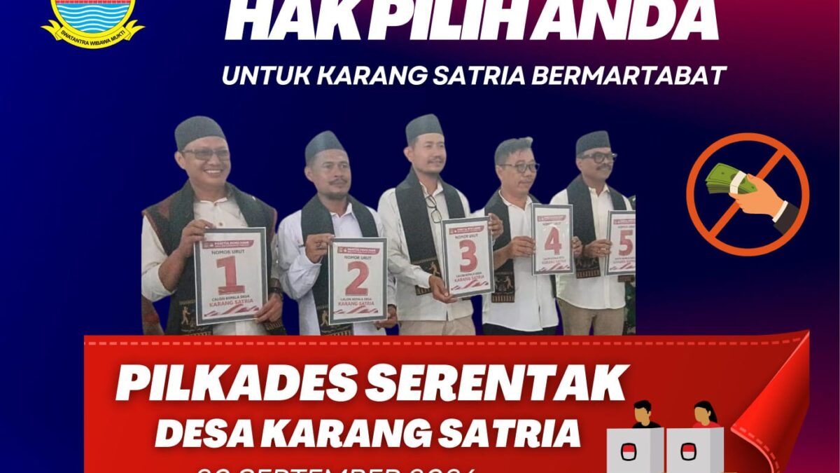 Lima Calon Kepala Desa Karang Satria Resmi Ditetapkan, Siapa Berpeluang?