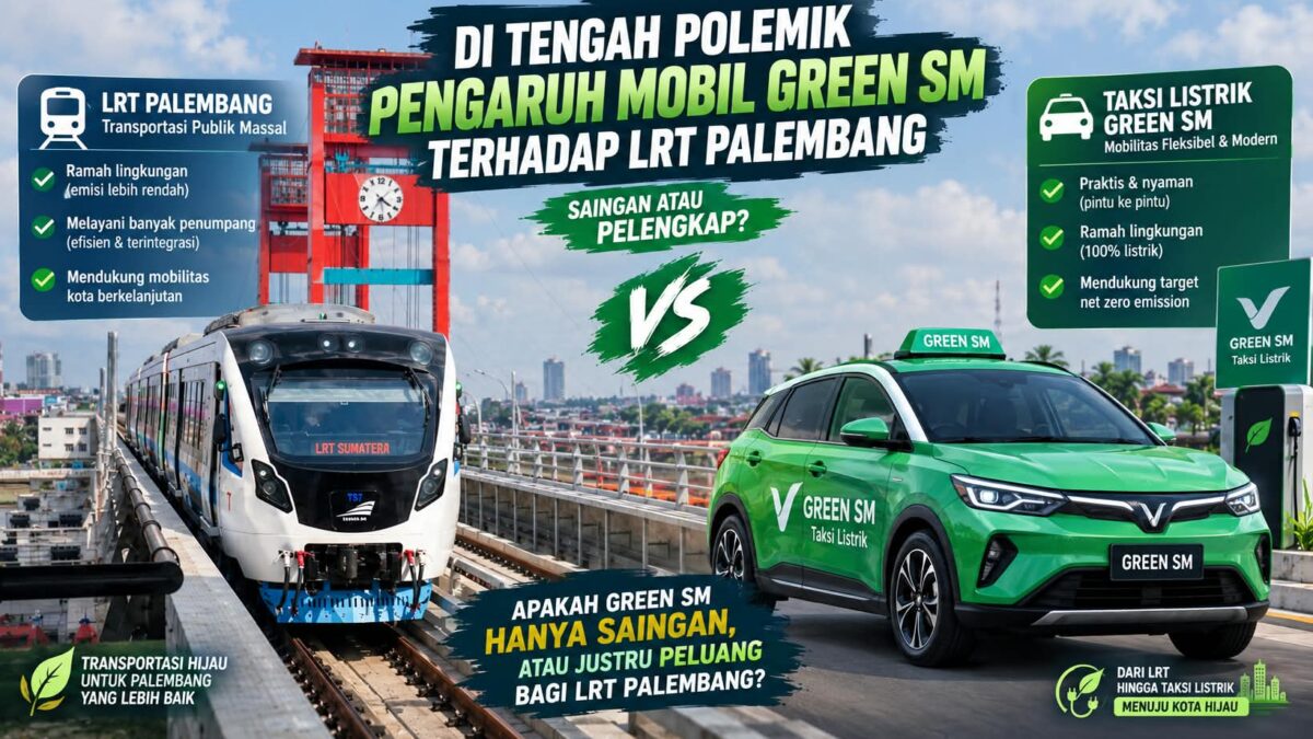 LPK-RI Sumsel Soroti Rencana 200 Taksi Green SM, Minta Dampak Terhadap LRT Dikaji