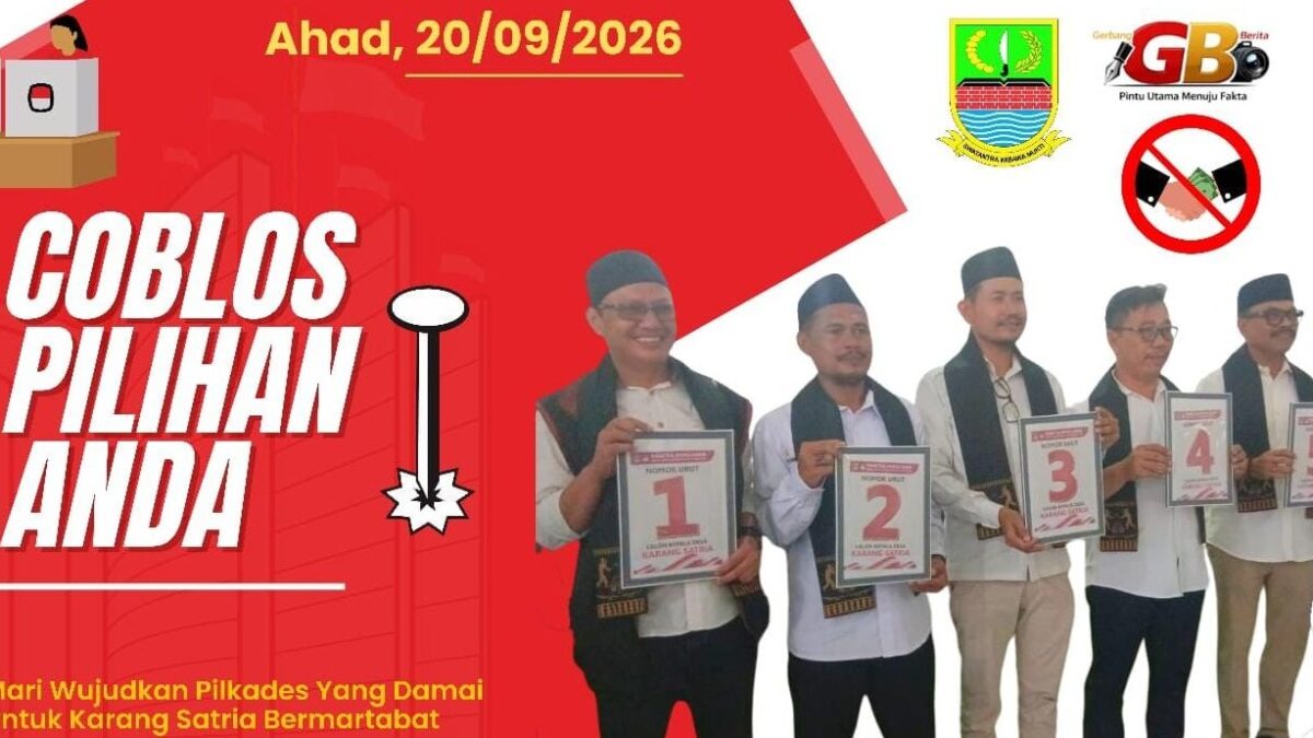 Jelang Pencoblosan Pilkades Karang Satria, Kenali Profil dan Latar Belakang Lima Kandidat