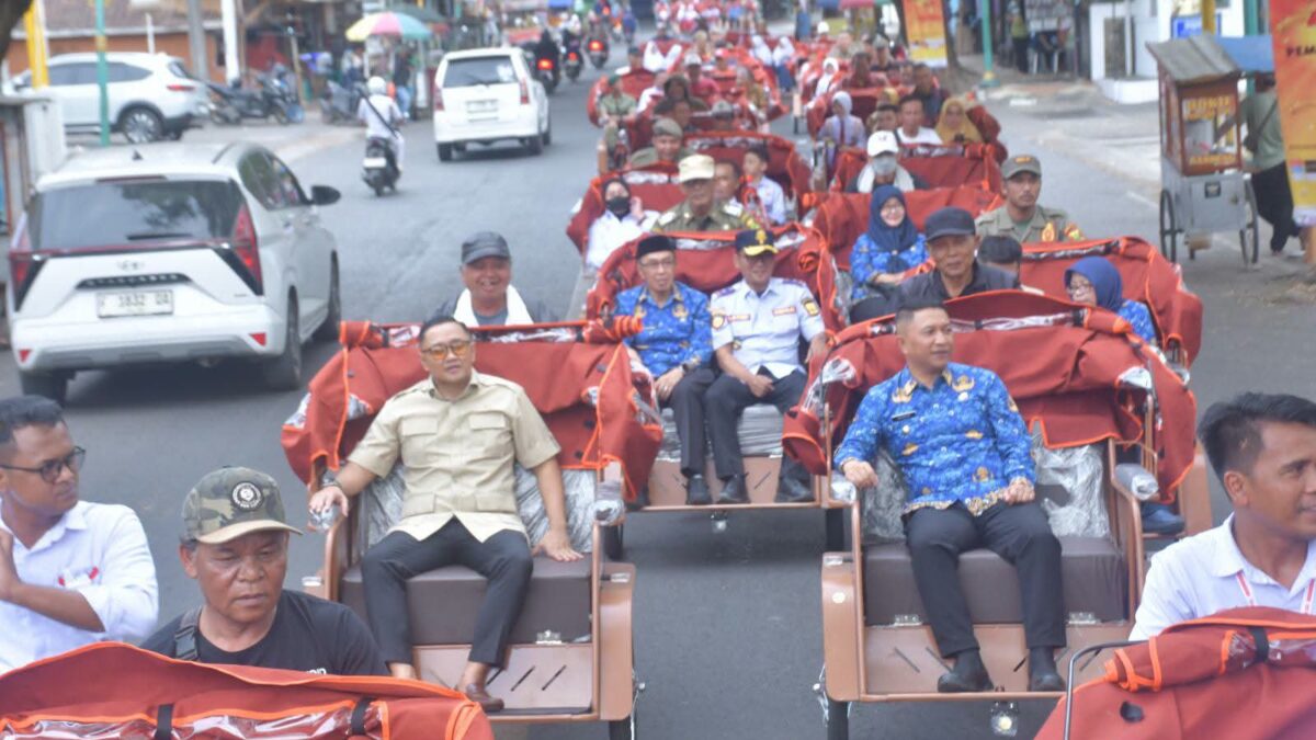 Bupati Sukabumi Apresiasi Bantuan 100 Becak Listrik dari Presiden Prabowo