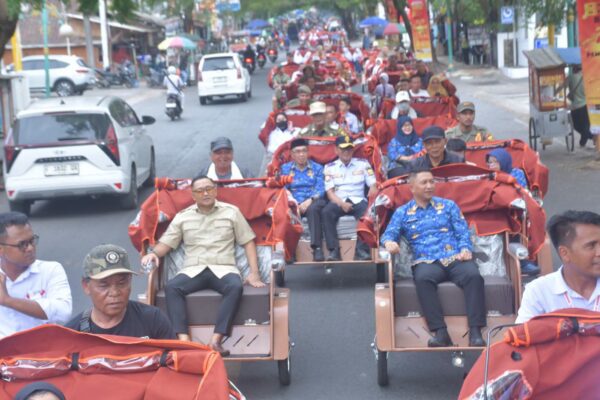 Bupati Sukabumi Apresiasi Bantuan 100 Becak Listrik dari Presiden Prabowo