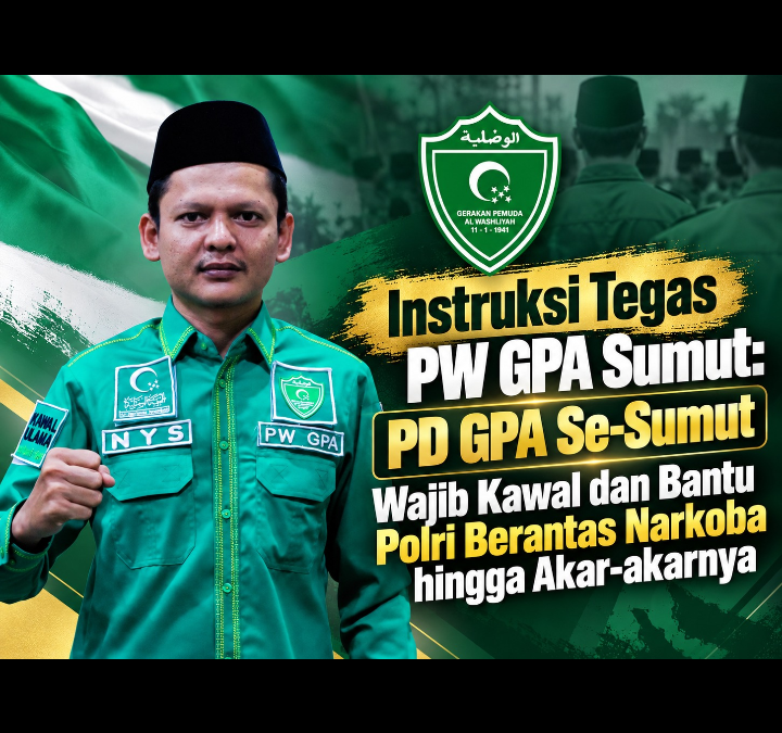PW GPA Sumut Instruksikan Kader Kawal Pemberantasan Narkoba