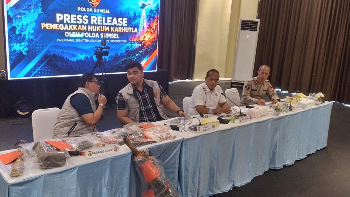 Polda Sumsel Catat 43 Laporan Karhutla, Satu Terduga Pelaku Kebakaran Diamankan