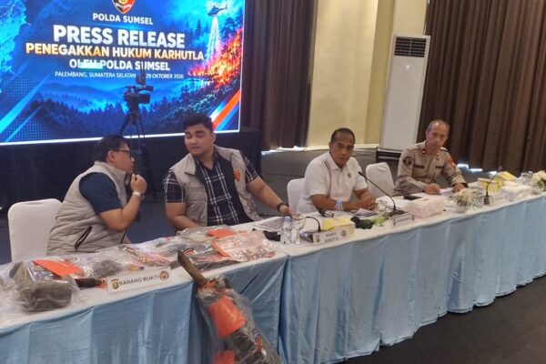 Polda Sumsel Catat 43 Laporan Karhutla, Satu Terduga Pelaku Kebakaran Diamankan